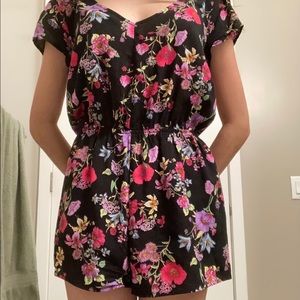 Forever 21 floral romper